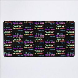 Betty White middle finger - A Trending Desk Mat 2022