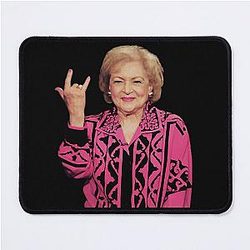Funny Betty White Mouse Pad