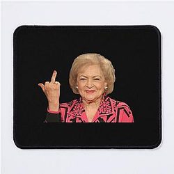 Betty White Flipping Bird Golden Girls Mouse Pad