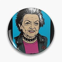 Punk Betty White Pin