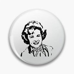 RIP Betty White 1922-2021 Pin
