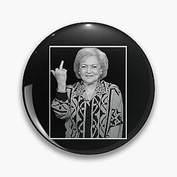 Betty White Pin