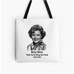 Thank You for Being Our Friend Betty White All Over Print Tote Bag
