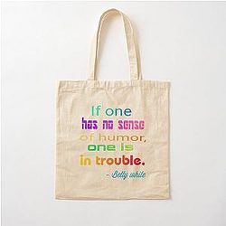 Betty White Middle Finger A Trending 2022 Cotton Tote Bag
