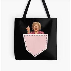 Betty White All Over Print Tote Bag