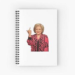 Betty White Spiral Notebook