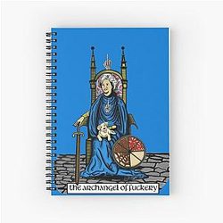 Archangel of Betty White Spiral Notebook