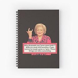 Betty White Spiral Notebook