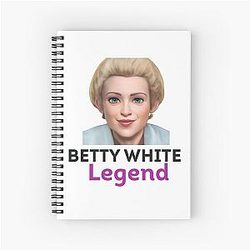 Betty White Legend Golden Girls Notebook