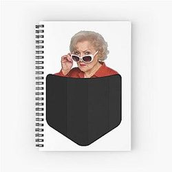 Betty White Shirt Notebook