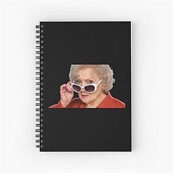 Betty White Spiral Notebook