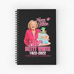 Happy 100th Birthday Betty White 1922-2022 Spiral Notebook