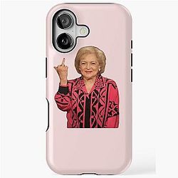 Betty White Flips the Bird iPhone Tough Case