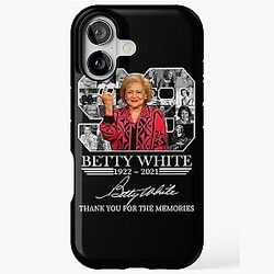 Betty White Thank You for the Memories Classic iPhone Tough Case
