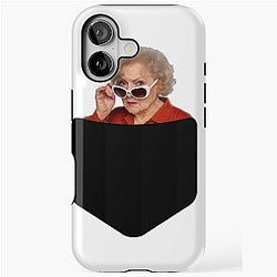 Betty White Pocket Shirt iPhone Case
