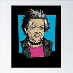 Punk Betty White Poster