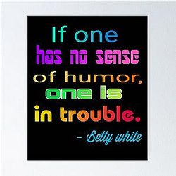 Betty White Middle Finger A Trending Funny On Demand 2022 Poster