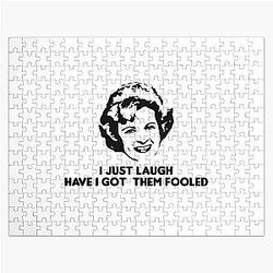 Betty White I Just Laugh I Got Them Fooled Jigsaw Puzzle