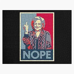 Betty White T-Shirt Betty White Middle Finger Up Jigsaw Puzzle