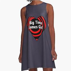Day Gift For Big Time Rush Gift For Movie Fan A-Line Dress