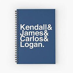 Big Time Rush List Spiral Notebook