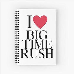 Big Time Rush BTR I Love Spiral Notebook