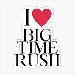 Big Time Rush BTR Love Heart Sticker