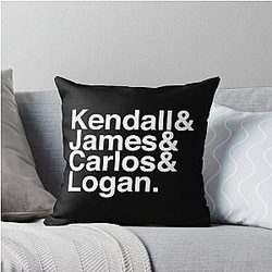 Big Time Rush List Throw Pillow