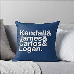 Big Time Rush List Throw Pillow