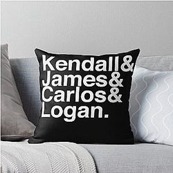 Big Time Rush List Throw Pillow
