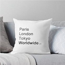 Worldwide Time Rush Throw Pillow