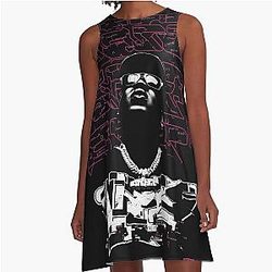 Big X the Plug Street Wear Aesthetic A-Line Dress