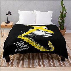 Grunge Style Big X Plug Throw Blanket