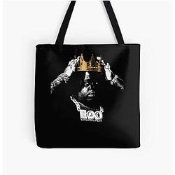 Rococo Silhouette Grunge Tote Bag