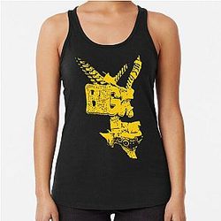 Rustic Silhouette Necklaces Racerback Tank Top