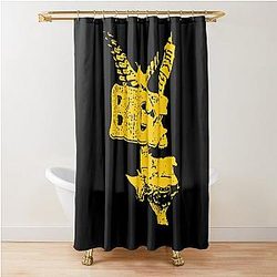 Silhouette Necklace Plug Shower Curtain