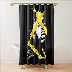Rusticity BigXthaPlug Silhouette Shower Curtain