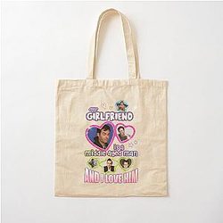 My girlfriend is Bill Hader Cotton Tote Bag