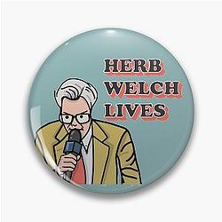 Herb Welch Bill Hader SNL Sticker Pin