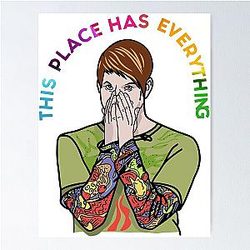 Bill Hader Sticker Poster