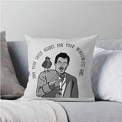 Vincent Price Bill Hader SNL Throw Pillow