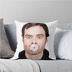 Bill Hader Pink Throw Pillow