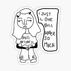 Bill Hader Fan Club Sticker