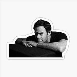 Bill Hader Black White Sticker