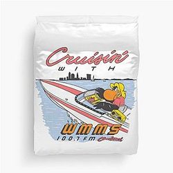 Bill Hader Barry Cruisin With WMMS Duvet Cover