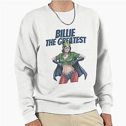 Billie Eilish Fan Art Pullover Sweatshirt with Stickers
