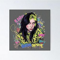 Billie Eilish Inspired April Easter T-Shirts, Kiss Framed Print Poster