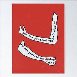 Billie Eilish Lyrics Poster