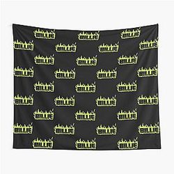 Billie Eilish Green Flames Style Perfect Gift Billie Eilish Gift Tapestry