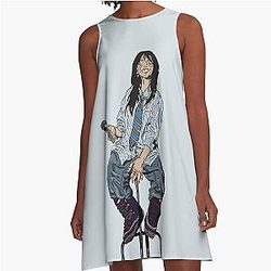 Billie Eilish Streetwear A-Line Dress